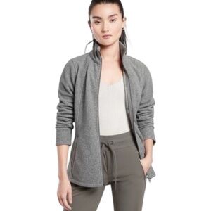 Athleta Tall Stroll Fleece Full Zip Jacket XL